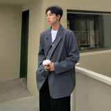 WIAOFELLAS  -  Autumn New Leisure Blazers Men Trendy Casual Suit Jackets Male Daily Ins Streetwear Simple Korean All-match Suit-tops