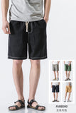 Wiaofellas - Summer Streetwear Men's Casual Cotton Cargo Shorts Men Techwear Knee Lenght Military Joggers Solid Color Shorts 2023 E49