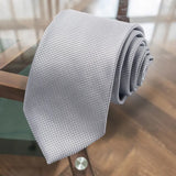 Wiaofellas Simple Solid Color Classic Men's Tie Striped Necktie Formal Original Gift For Man Daily Wear Accessories Cravat Wedding Party