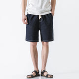 Wiaofellas - Summer Streetwear Men's Casual Cotton Cargo Shorts Men Techwear Knee Lenght Military Joggers Solid Color Shorts 2023 E49