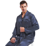 Wiaofellas Mens Silk Satin Pajamas Pajama Pyjamas PJS Sleepwear Set  Loungewear  U.S.M,L,XL,XXL,3XL, 4XL