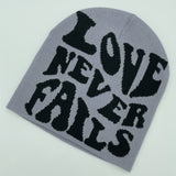 1pc Y2K Knitted Jacquard Letter LOVE Hip-hop Hat For Outdoor Sports To Keep Warm