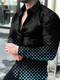 Wiaofellas Spring Autumn Men printed Shirts Turn-down Collar Buttoned Shirt Men's Casual Long Sleeve social shirt Tops Men's clothing