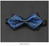 Wiaofellas Men Bowtie Newest Butterfly Knot Mens Accessories Luxurious Bow Tie Black Cravat Formal Commercial Suit Wedding Ceremony Ties