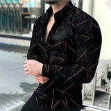 Wiaofellas Spring Autumn Men printed Shirts Turn-down Collar Buttoned Shirt Men's Casual Long Sleeve social shirt Tops Men's clothing