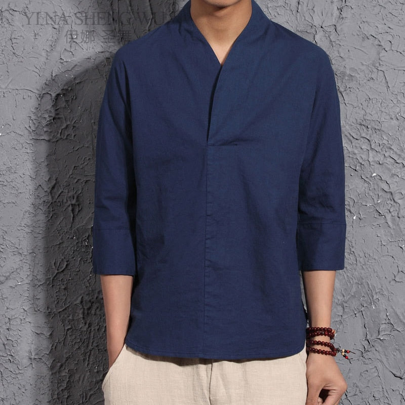 Wiaofellas Japanese Mens Cardigan Kimono Traditional Fashion Japanese Samurai Clothing Streetwear Yukata Male Shirt Haori Mens Kimono Coat