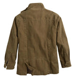 Wiaofellas Autumn Casual Streetwear Overcoat Jacket 5XL Men Military Long Sleeve Stand Collar Zipper Autumn Jackets Coats Men's Clothing