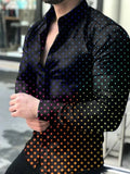 Wiaofellas Spring Autumn Men printed Shirts Turn-down Collar Buttoned Shirt Men's Casual Long Sleeve social shirt Tops Men's clothing