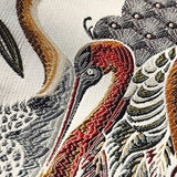 Wiaofellas Japan Style Mens Floral & Crane Embroidery Bomber Jacket Stand Collar Men Streetwear College Baseball Jackets Autumn Coat