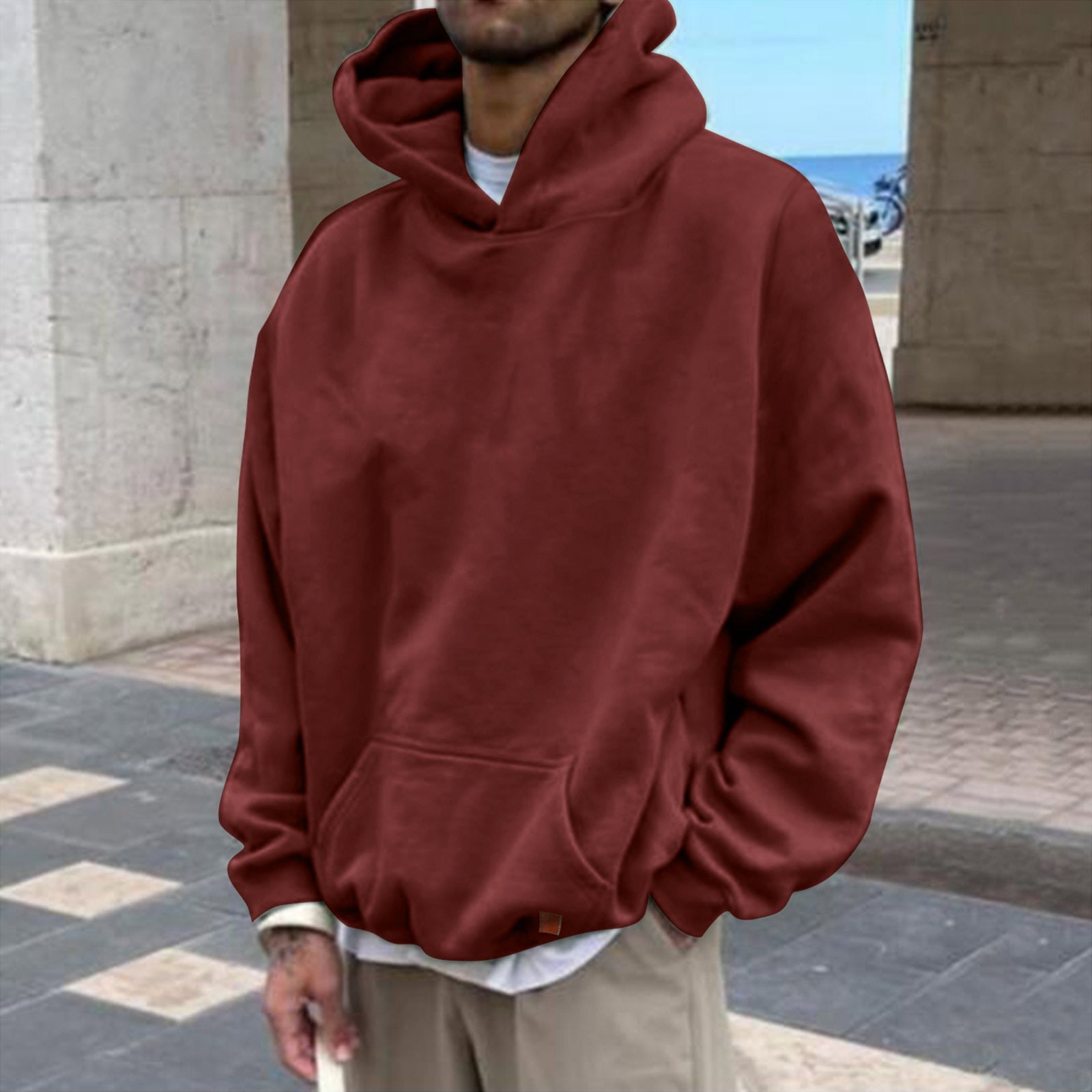 Wiaofellas New Hip Hop Hoodies With Heavyweight Autumn Winter Men Kanye West Hoodie Sweatshirt Swag Solid Good Quality Pullover
