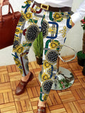 Wiaofellas Men Business Casual Trousers Retro Pattern Print Straight Long Pants Mens Spring Autumn Fashion Streetwear Vintage Men Clothing