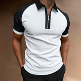 Wiaofellas 2023 Men's Polo Shirts Short Sleeve T-Shirts Contrast New Summer Streetwear Casual Fashion Business Tops S-3XL