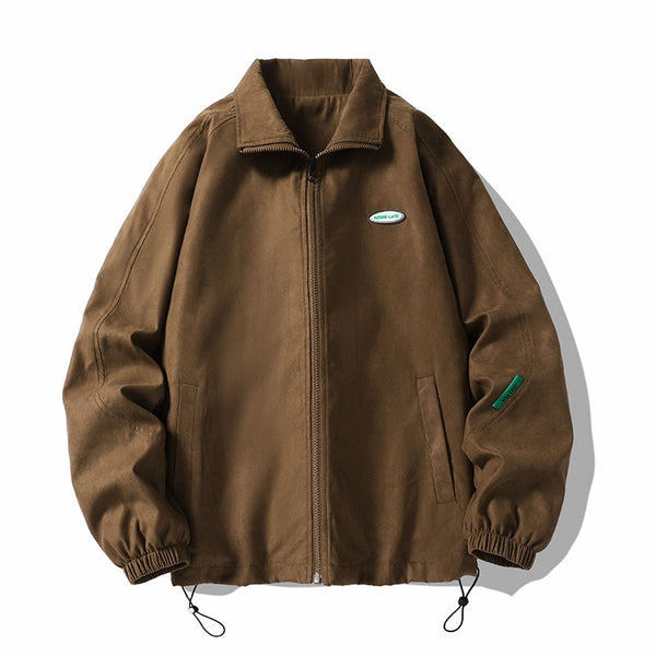 Wiaofellas Spring Oversize Bomber Jacket Men Vintage Baggy