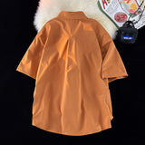 Wiaofellas Men's Multi-Pocket Workwear Short Sleeve Shirt - Perfect for Casual and Work Occasions