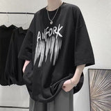 Wiaofellas Oversized Mens Casual T-shirt Cotton Breathable Loose Tops Y2k Clothes Harajuku Short Sleeve Tees Graphic T Shirts Recommend