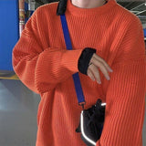 Wiaofellas Korean Fashion Sweaters Men Autumn Solid Color Wool Sweaters Slim Fit Men Street Wear Mens Clothes Knitted Sweater Men Pullovers