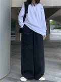 Wiaofellas Y2K Pants Men Hip Hop Cargo Y2k Overalls New Harajuku Fashion Rock Wide Leg Loose Baggy Trousers Streetwear valorant