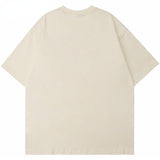 Wiaofellas Summer Men Short Sleeve Tshirts Streetwear Harajuku Casual Cotton Loose Tops Tees 2023 New Hip Hop People Shadow Print T Shirts