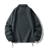 Wiaofellas Spring Oversize Bomber Jacket Men Vintage Baggy Coat Fashion Korean Streetwear Zip Up Outerwear Clothing Tops Male Plus Size