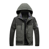 Plus Size 7XL 8XL Summer Jacket Men Hooded Thin Outerwear Coats Multi Pockets Breathable Mountain Climbing Windbreakers Jackets