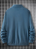 WIAOFELLAS  -  [Thick Corduroy College Style Jacket] Autumn and Winter Men's College Style Jacket in Corduroy, Versatile and Fashionable Top Suitable for Traveling, Parties, Shopping, Thick and Versatile with a Turned-up Coll