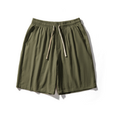 Wiaofellas Cotton Line Shorts Men Summer Beach Casual Shorts Baggy Basic Pockets Shorts Men's Clothing