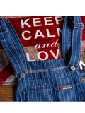 Wiaofellas Men's stripe printed blue denim bib overalls Suspenders jumpsuits Coveralls Youth jeans