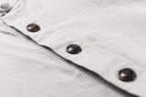 WIAOFELLAS  -  Mens Pullover Linen Shirts Short Sleeve Mens Quality Casual Shirts Slim fit Solid Mandarin Collar Cotton Shirts Men TS-155
