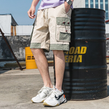 Wiaofellas Streetwear Men Shorts Men Hip Hop Harajuku With Pockets Knee Length Shorts Men Short Homme Bermuda Masculina