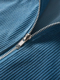 WIAOFELLAS  -  [Thick Corduroy College Style Jacket] Autumn and Winter Men's College Style Jacket in Corduroy, Versatile and Fashionable Top Suitable for Traveling, Parties, Shopping, Thick and Versatile with a Turned-up Coll
