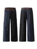 WIAOFELLAS  -  Men's Double-Waisted Straight-Leg Cargo Pants