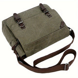 WIAOFELLAS  -  [Large Casual Crossbody Messenger Bag] Retro Canvas Messenger Bag For Men, Large Sling Bag, Casual Crossbody Bag For Hanging Out & Daily Commute, School Bag College Bag