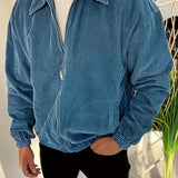 WIAOFELLAS  -  [Thick Corduroy College Style Jacket] Autumn and Winter Men's College Style Jacket in Corduroy, Versatile and Fashionable Top Suitable for Traveling, Parties, Shopping, Thick and Versatile with a Turned-up Coll