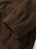 WIAOFELLAS  -  [Thick Corduroy College Style Jacket] Autumn and Winter Men's College Style Jacket in Corduroy, Versatile and Fashionable Top Suitable for Traveling, Parties, Shopping, Thick and Versatile with a Turned-up Coll