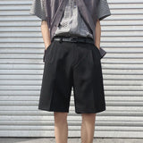 WIAOFELLAS  -  Shorts Men's Ice Silk Quick-drying Large Pants Summer Outer Wear Trendy Five-quarter Pants Suit Pants Loose Casual Suit Pants