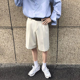 WIAOFELLAS  -  Shorts Men's Ice Silk Quick-drying Large Pants Summer Outer Wear Trendy Five-quarter Pants Suit Pants Loose Casual Suit Pants