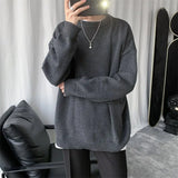 Wiaofellas  -  Autumn Winter Mens Warm Knitted Sweaters Pullover Men Vintage Casual Loose Sweater Male O-neck Long Sleeve Jumpers F394