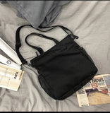 WIAOFELLAS  -  NEW Real Photo Canvas Bag Cute Joker Girl Shoulder Bag Student Class Forest Postman Bag Messenger Bag