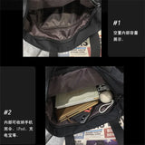 WIAOFELLAS  -  NEW Real Photo Canvas Bag Cute Joker Girl Shoulder Bag Student Class Forest Postman Bag Messenger Bag