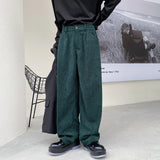 WIAOFELLAS  -  Autumn Korean style Personalized corduroy pants men casual loose wild green corduroy pants for men trousera,size M-XL