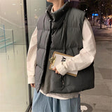 WIAOFELLAS  -  Men Jacket Vest Autumn Winter Fashion Warm Thick Cotton Coats Leisure Streetwear Loose Outerwear Male Sleeveless Vest