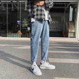 Wiaofellas  -  NEW Jeans Men Male Jeans Mens Men'S Classic Fashions Pants Denim Biker Pant Slim Baggy Straight Trousers Designer