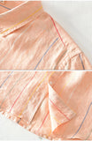 WIAOFELLAS  -  100% Linen Shirts Men Striped Short Sleeve Turn-down Collar Dress Shirt Fashion Casual Flax Tops Male Camisa Men Clothing TS-765