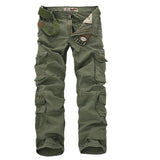 WIAOFELLAS  -  Men Military Cargo Pants  Men Multi-pockets Baggy Cotton Pants Male Casual Overall Army Tactical Trousers NoBelts Size 44 46