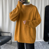 Wiaofellas  -  Autumn Winter Mens Warm Knitted Sweaters Pullover Men Vintage Casual Loose Sweater Male O-neck Long Sleeve Jumpers F394
