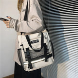 WIAOFELLAS  -  NEW Real Photo Canvas Bag Cute Joker Girl Shoulder Bag Student Class Forest Postman Bag Messenger Bag
