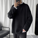 Wiaofellas  -  Autumn Winter Mens Warm Knitted Sweaters Pullover Men Vintage Casual Loose Sweater Male O-neck Long Sleeve Jumpers F394
