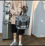 WIAOFELLAS  -  NEW Real Photo Canvas Bag Cute Joker Girl Shoulder Bag Student Class Forest Postman Bag Messenger Bag