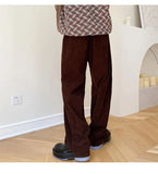 WIAOFELLAS  -  Autumn Korean style Personalized corduroy pants men casual loose wild green corduroy pants for men trousera,size M-XL
