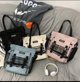 WIAOFELLAS  -  NEW Real Photo Canvas Bag Cute Joker Girl Shoulder Bag Student Class Forest Postman Bag Messenger Bag